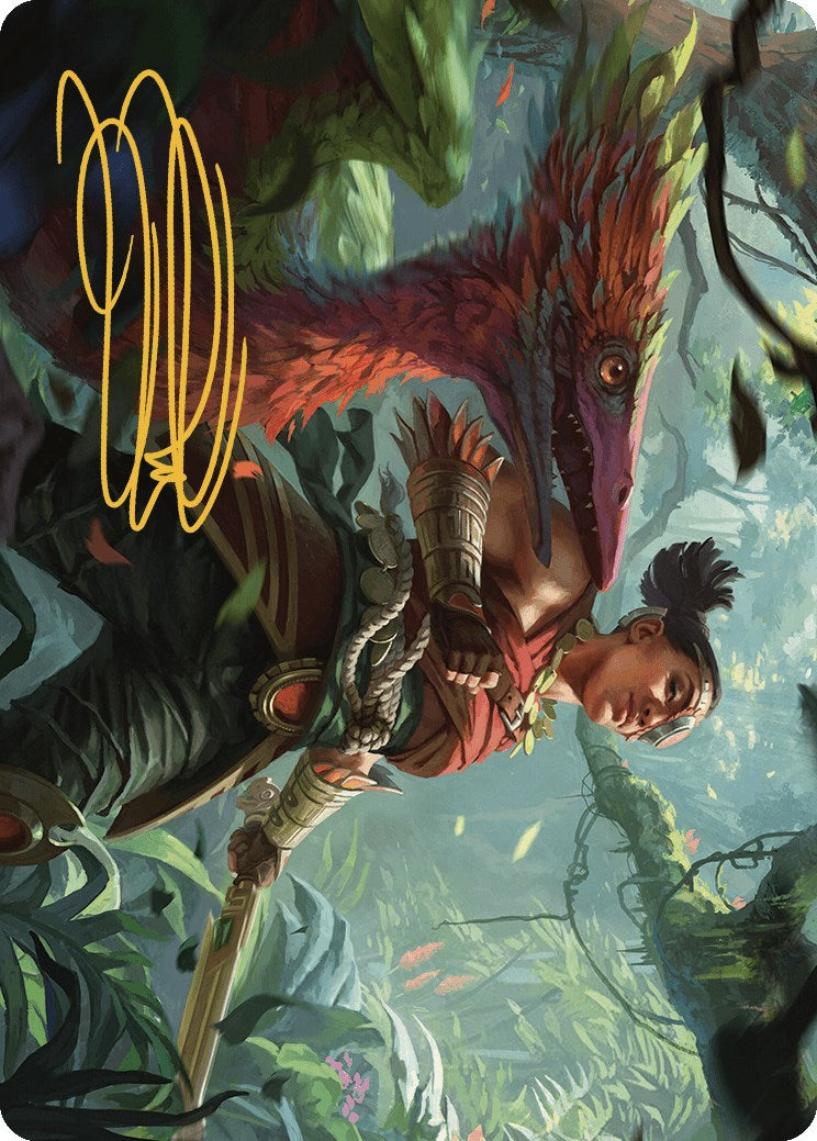 Wayta, Trainer Prodigy Art Card (Gold-Stamped Signature) [The Lost Caverns of Ixalan Art Series] | The Time Vault CA
