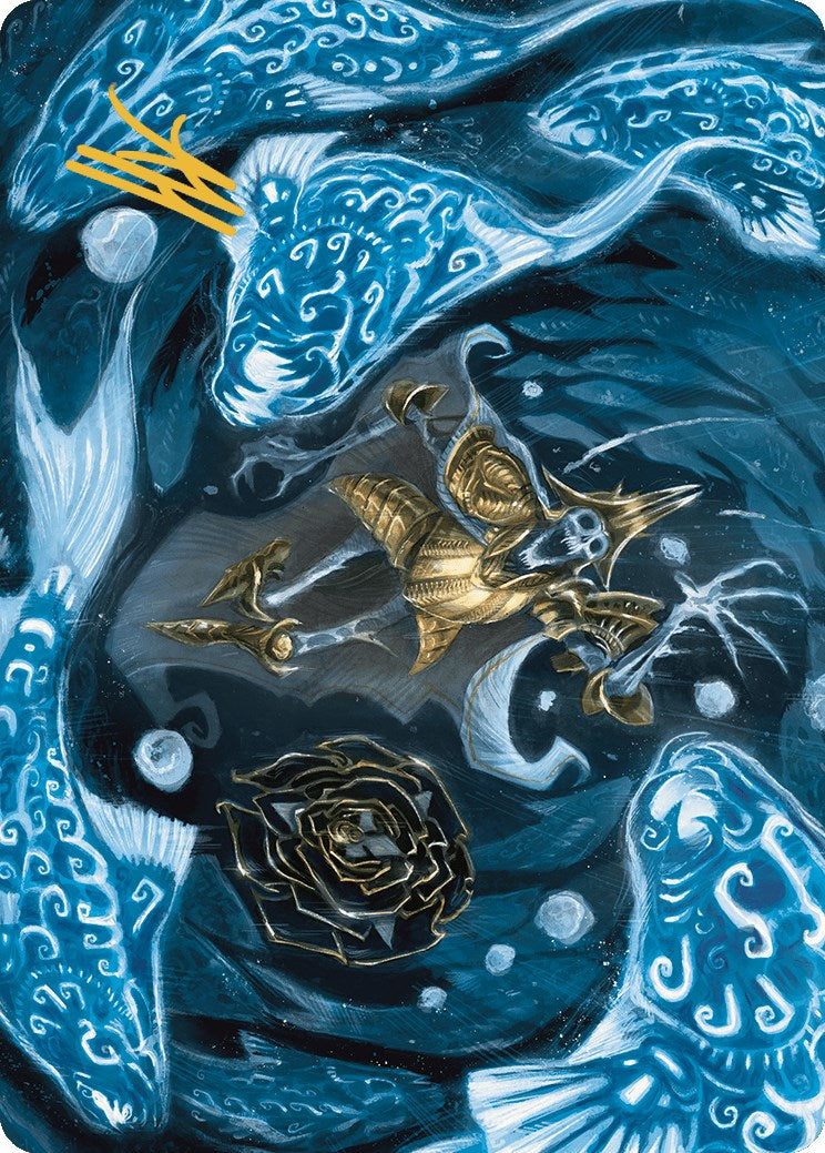 Eaten by Piranhas Art Card (Gold-Stamped Signature) [The Lost Caverns of Ixalan Art Series] | The Time Vault CA