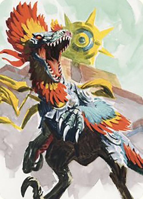 Pantlaza, Sun-Favored Art Card [The Lost Caverns of Ixalan Art Series] | The Time Vault CA