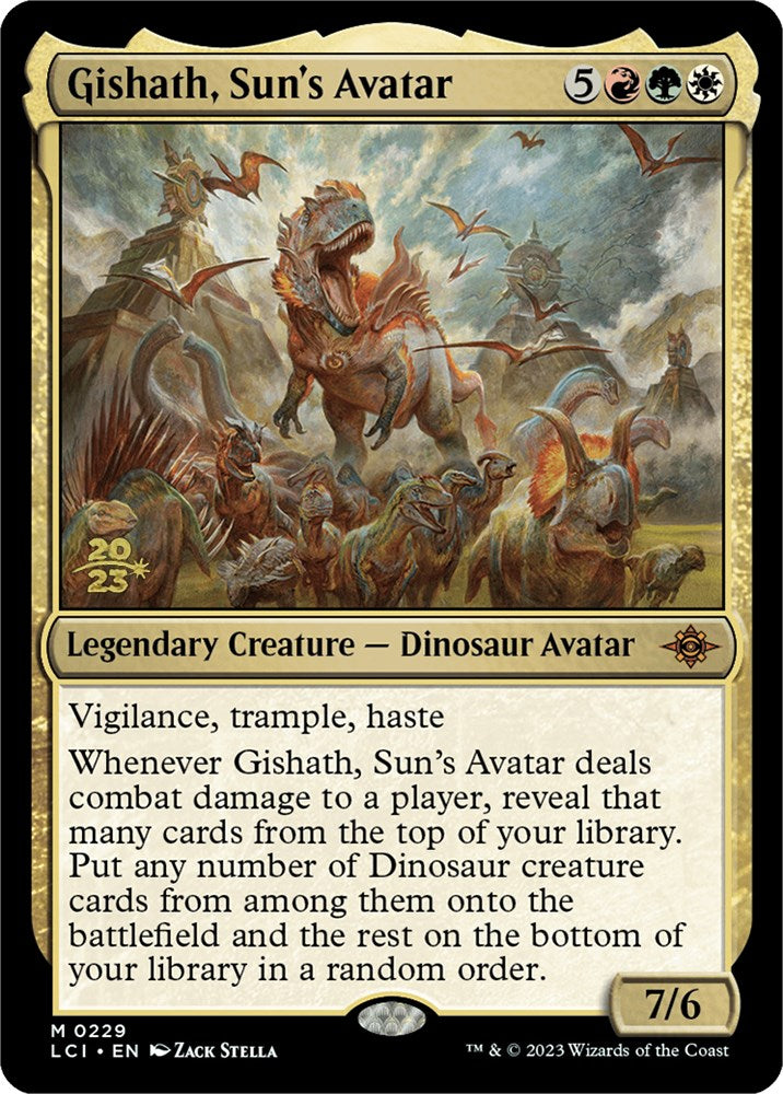 Gishath, Sun's Avatar (LCI) [The Lost Caverns of Ixalan Prerelease Cards] | The Time Vault CA