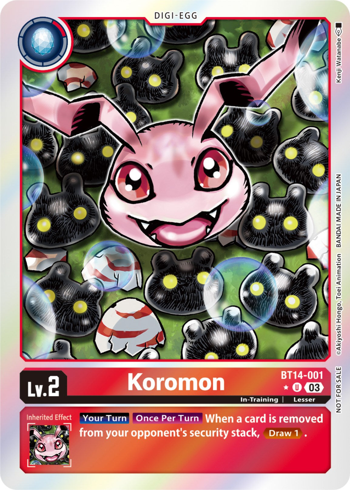 Koromon [BT14-001] (Blast Ace Box Promotion Pack) [Blast Ace] | The Time Vault CA