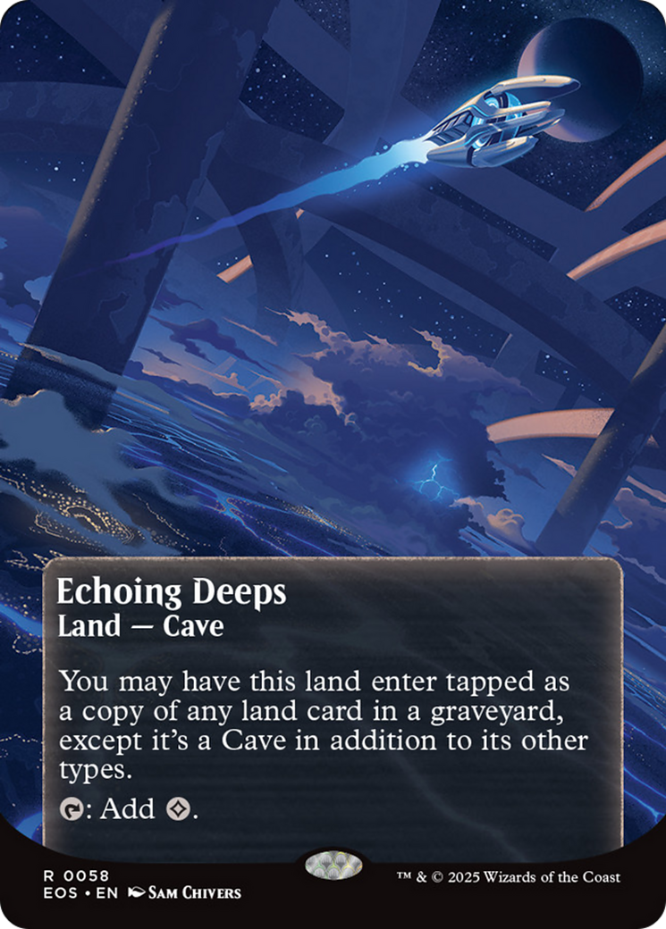 Echoing Deeps (0058) (Borderless) [Edge of Eternities: Stellar Sights] | The Time Vault CA