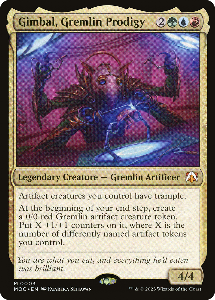 Gimbal, Gremlin Prodigy [March of the Machine Commander] | The Time Vault CA