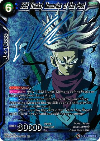 SS2 Trunks, Memories of the Past (SPR Signature) (BT7-030) [Assault of the Saiyans] | The Time Vault CA