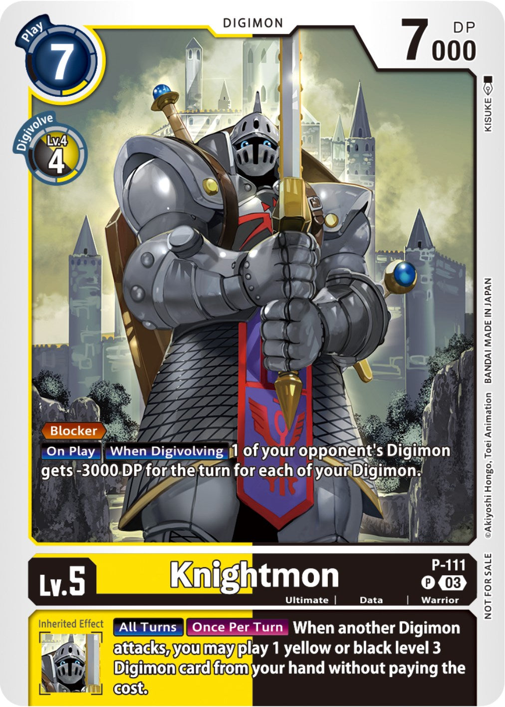 Knightmon [P-111] (3rd Anniversary Survey Pack) [Promotional Cards] | The Time Vault CA