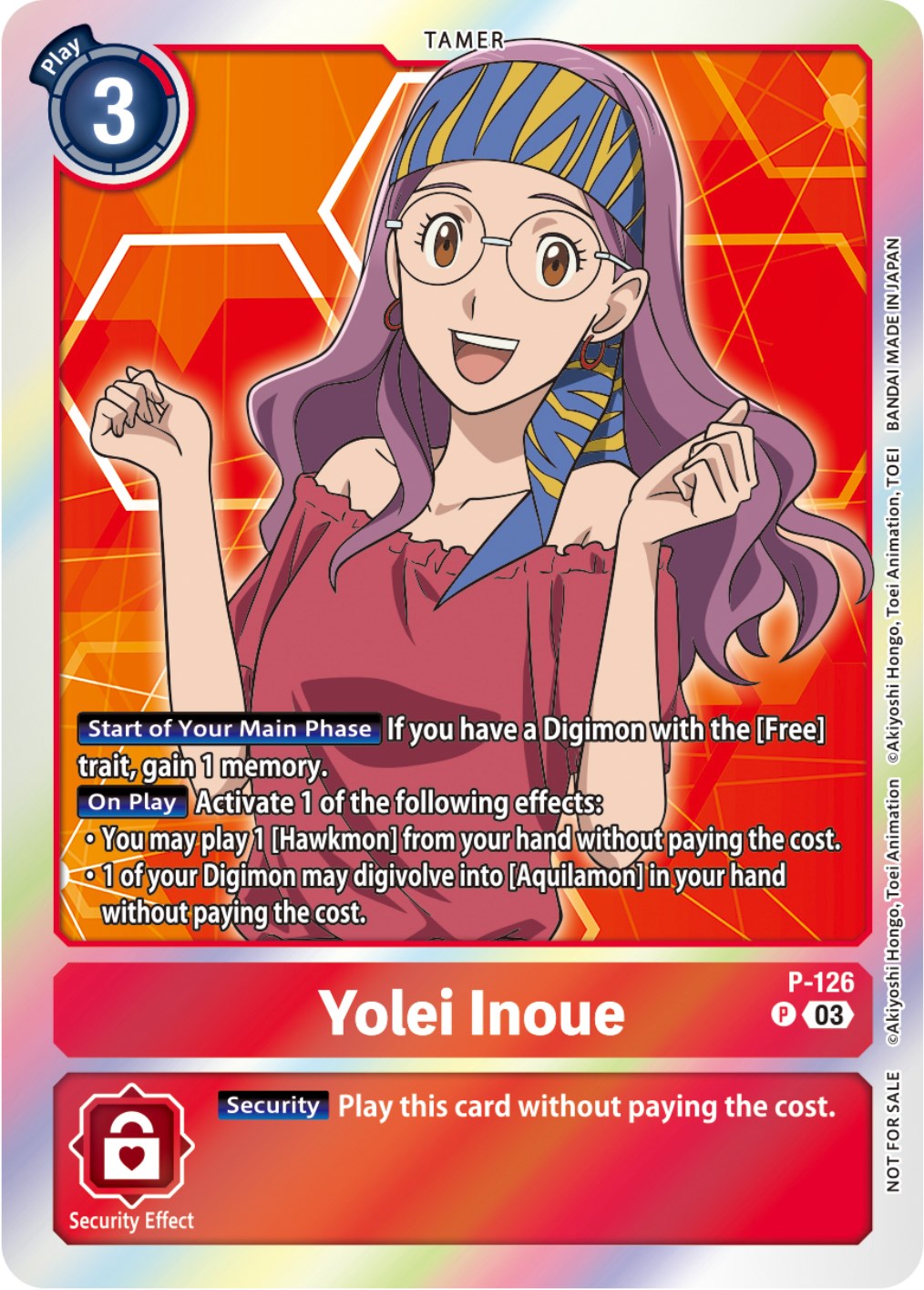 Yolei Inoue [P-126] (Tamer Party Pack -The Beginning- Ver. 2.0) [Promotional Cards] | The Time Vault CA