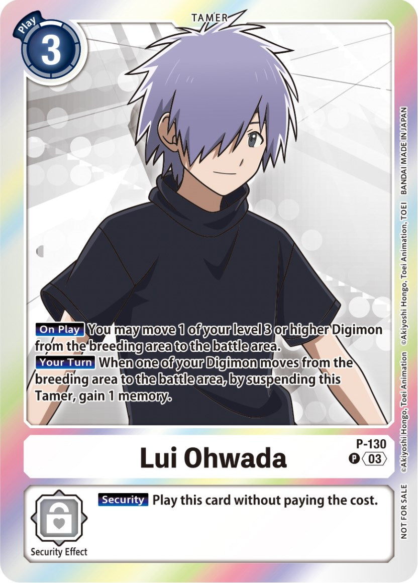 Lui Ohwada [P-130] (Tamer Party Pack -The Beginning- Ver. 2.0) [Promotional Cards] | The Time Vault CA