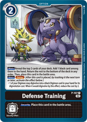 Defense Training [P-107] (Blast Ace Box Topper) [Promotional Cards] | The Time Vault CA