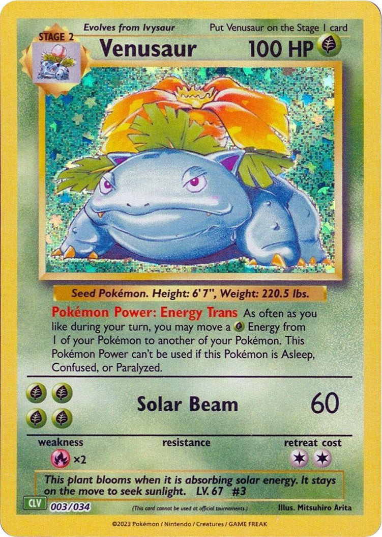 Venusaur [Trading Card Game Classic] | The Time Vault CA