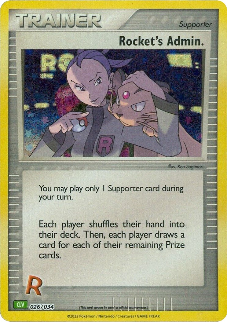 Rocket's Admin. (CLV) [Trading Card Game Classic] | The Time Vault CA