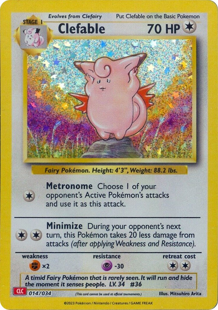 Clefable [Trading Card Game Classic] | The Time Vault CA