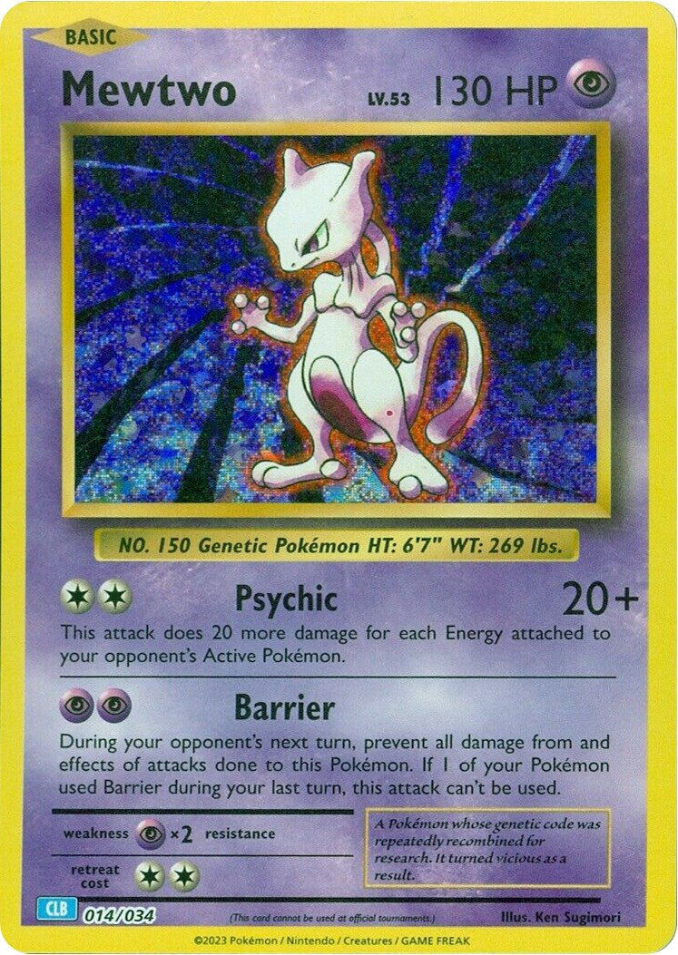 Mewtwo [Trading Card Game Classic] | The Time Vault CA