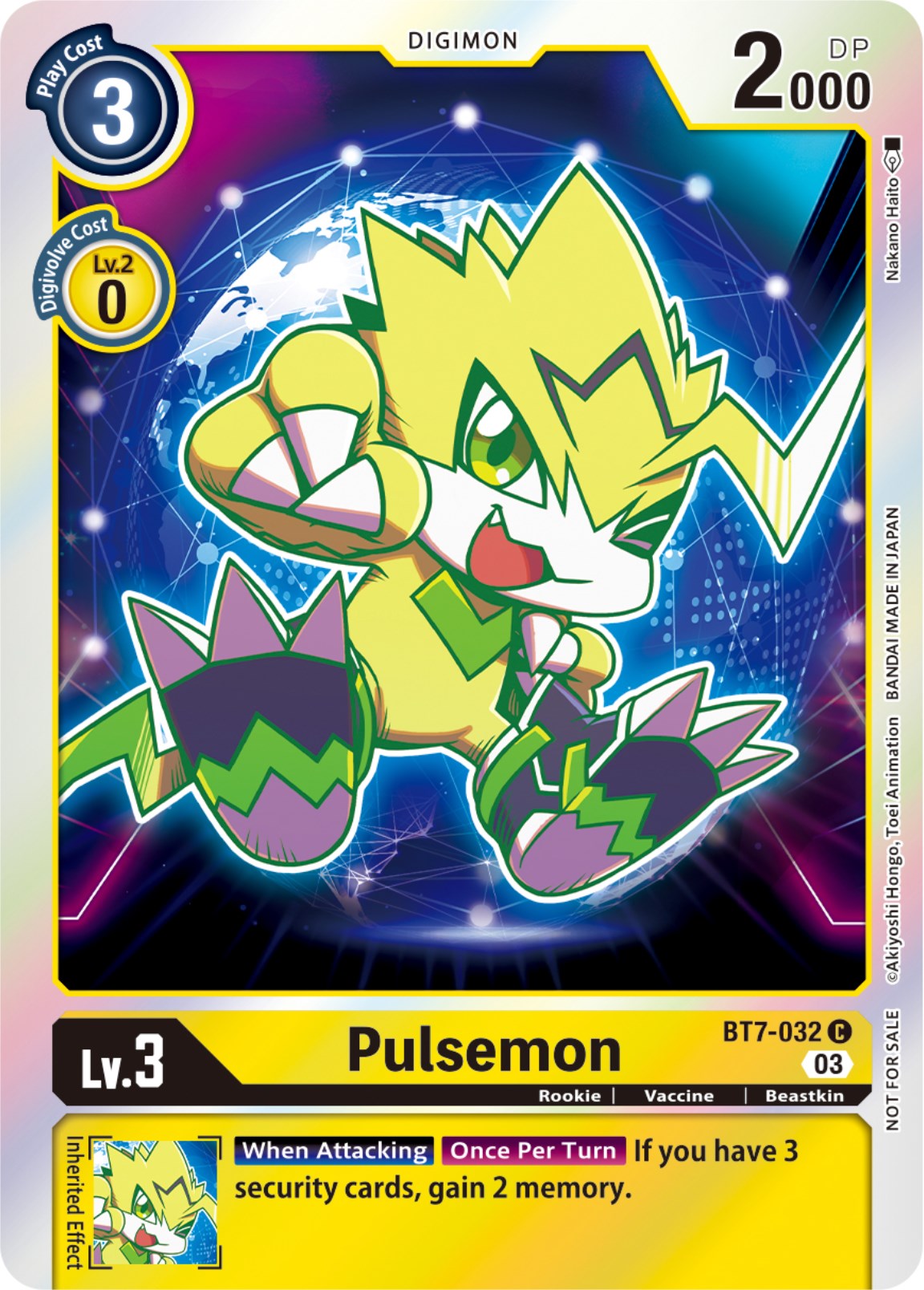 Pulsemon [BT7-032] (Official Tournament Pack Vol.11) [Next Adventure] | The Time Vault CA