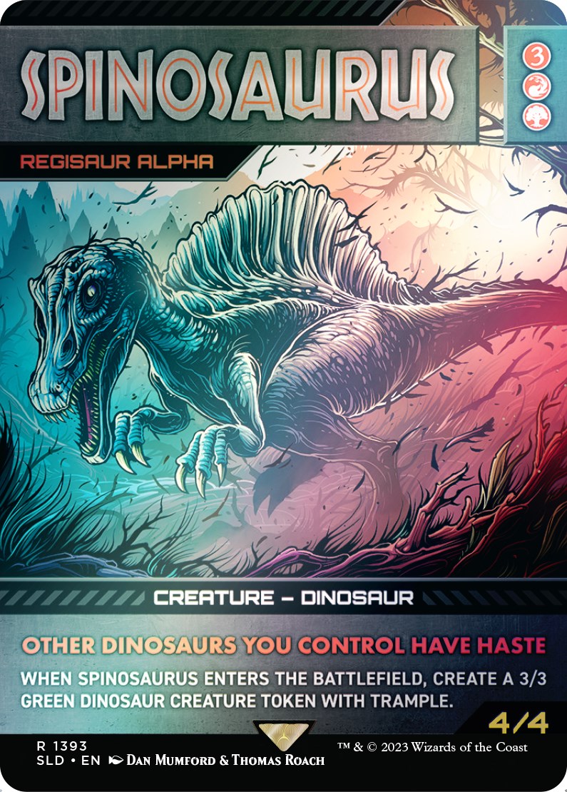 Spinosaurus - Regisaur Alpha (Rainbow Foil) [Secret Lair Drop Series] | The Time Vault CA