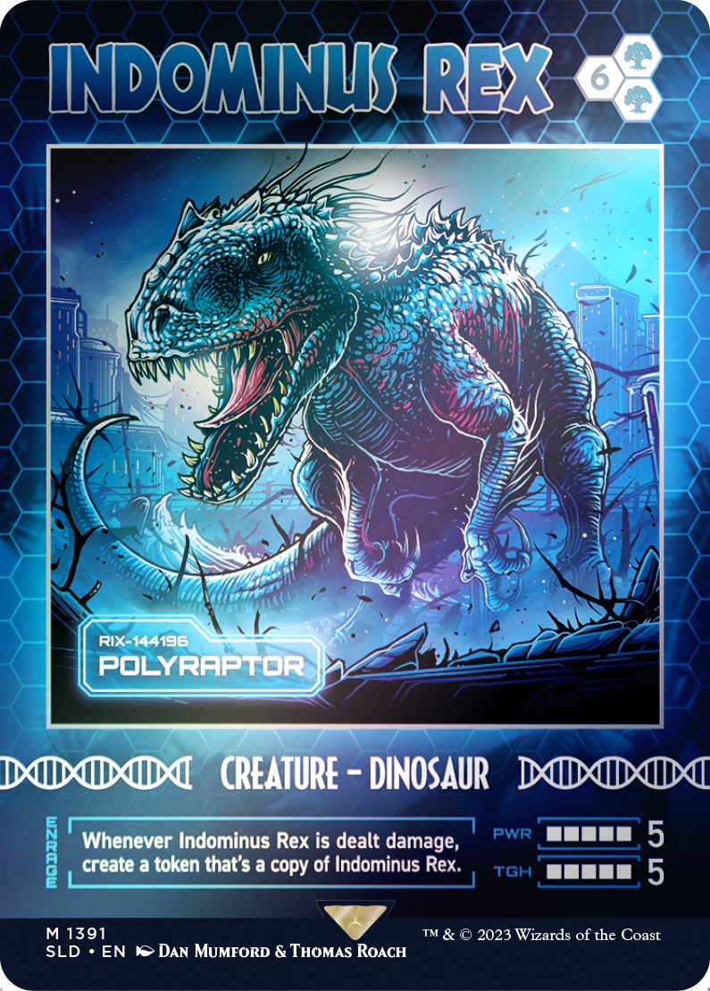 Indominus Rex - Polyraptor (Rainbow Foil) [Secret Lair Drop Series] | The Time Vault CA