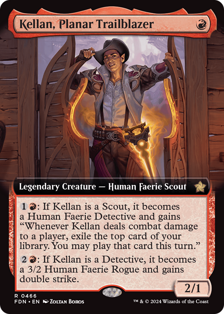 Kellan, Planar Trailblazer (Extended Art) [Foundations] | The Time Vault CA