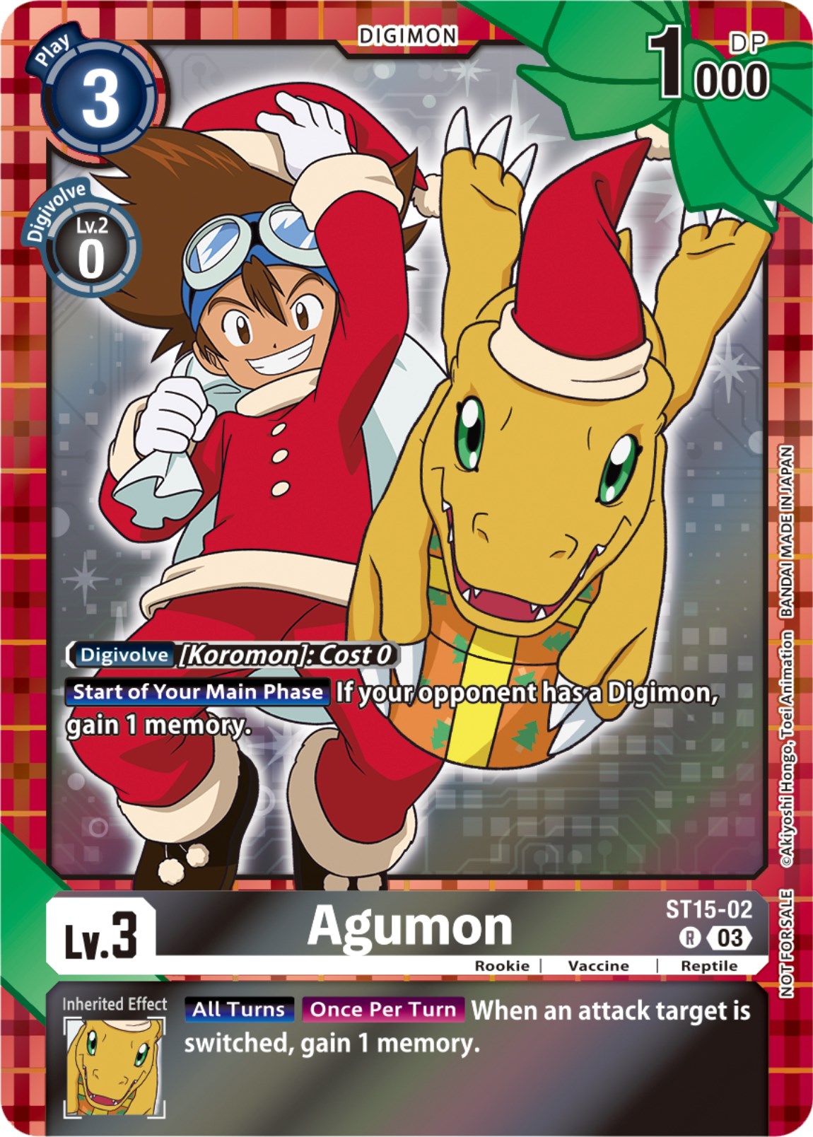 Agumon [ST15-02] (Winter Holiday 2023) [Starter Deck: Dragon of Courage] | The Time Vault CA