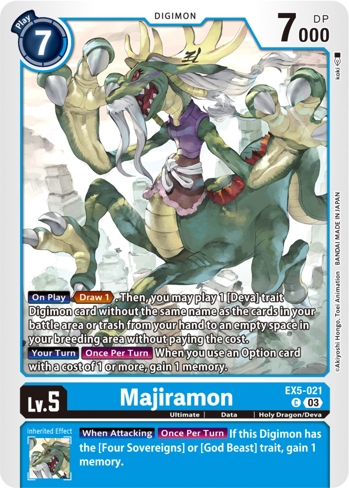 Majiramon [EX5-021] [Animal Colosseum] | The Time Vault CA