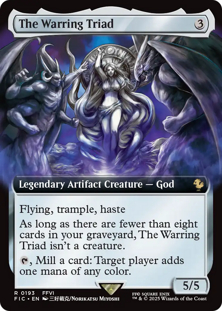 The Warring Triad (Extended Art) [FINAL FANTASY Commander] | The Time Vault CA