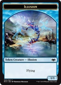 Illusion (005) // Golem (018) Double-Sided Token [Modern Horizons Tokens] | The Time Vault CA