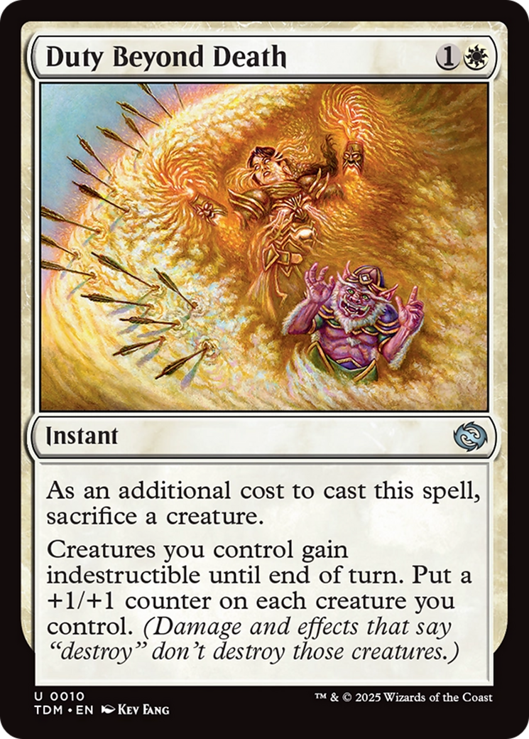 Duty Beyond Death [Tarkir: Dragonstorm] | The Time Vault CA