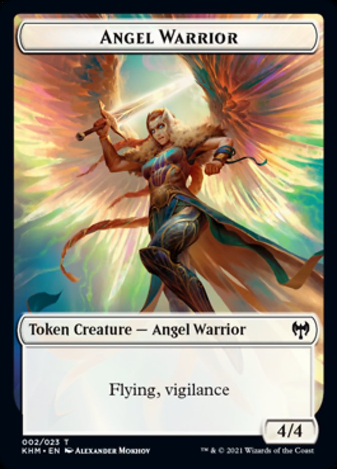 Angel Warrior Token [Kaldheim Tokens] | The Time Vault CA