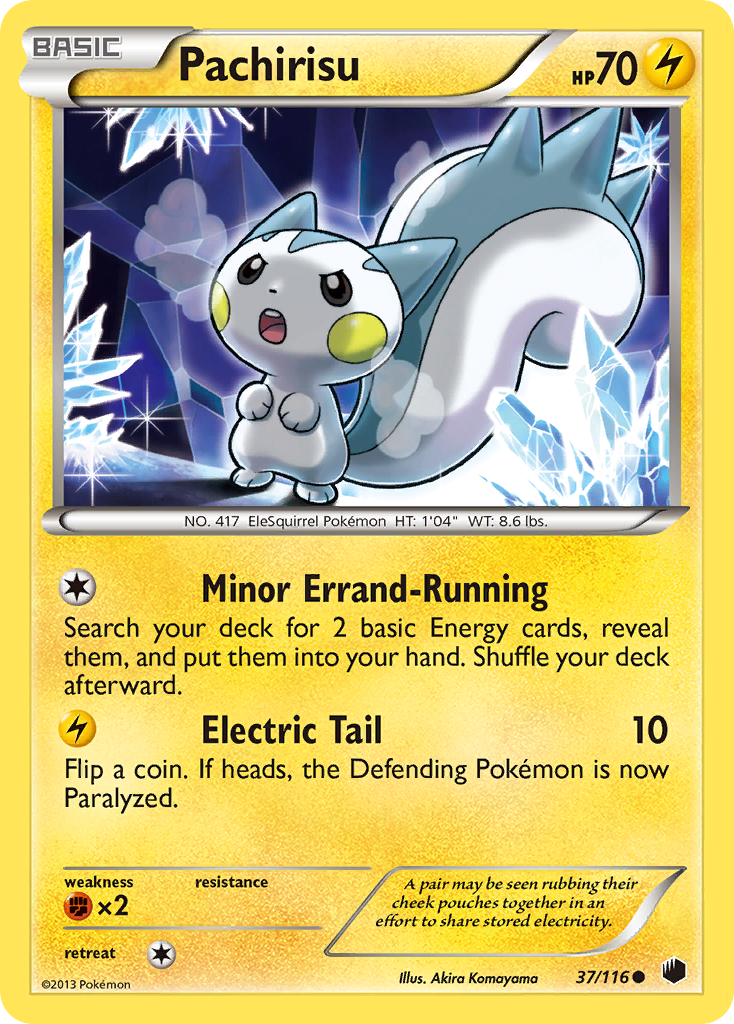 Pachirisu (37/116) [Black & White: Plasma Freeze] | The Time Vault CA