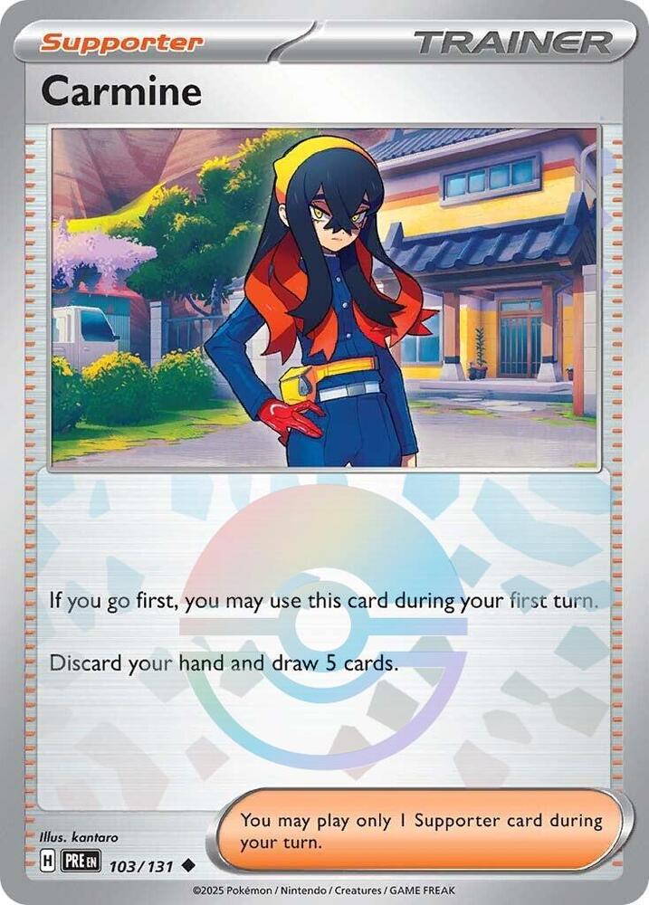 Carmine (103/131) (Poke Ball Pattern) [Scarlet & Violet: Prismatic Evolutions] | The Time Vault CA