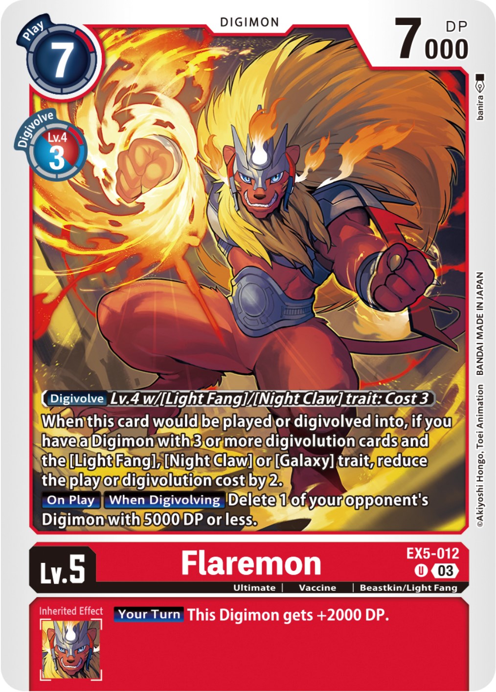 Flaremon [EX5-012] [Animal Colosseum] | The Time Vault CA