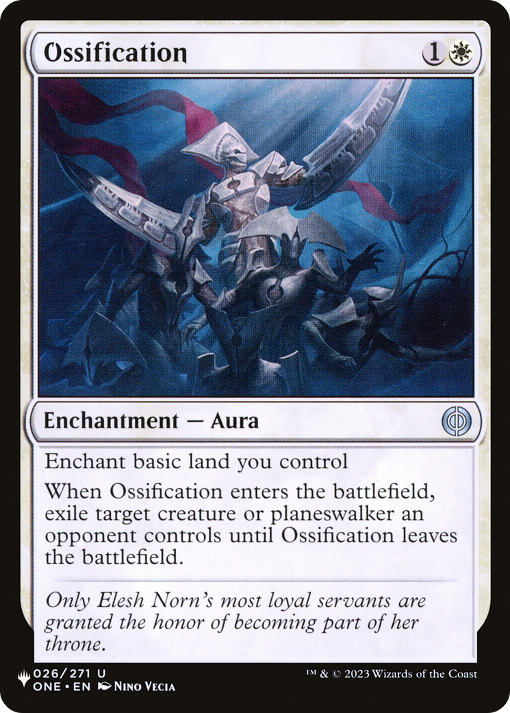 Ossification [The List] | The Time Vault CA