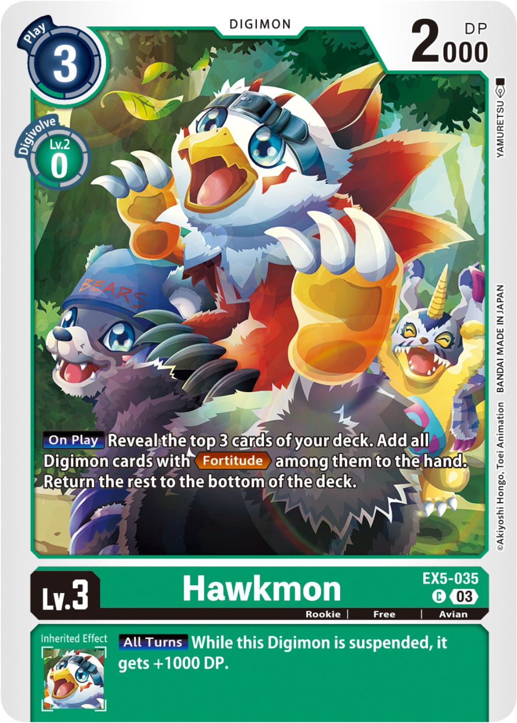 Hawkmon [EX5-035] [Animal Colosseum] | The Time Vault CA