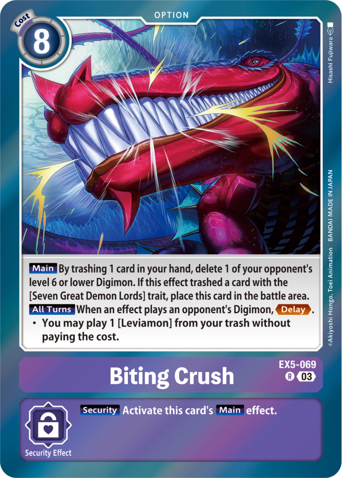 Biting Crush [EX5-069] [Animal Colosseum] | The Time Vault CA