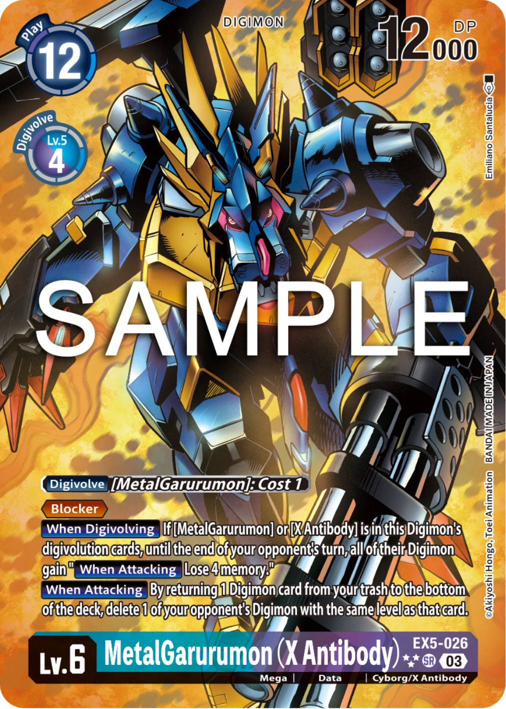 MetalGarurumon (X Antibody) [EX5-026] (English Exclusive Alternate Art) [Animal Colosseum] | The Time Vault CA