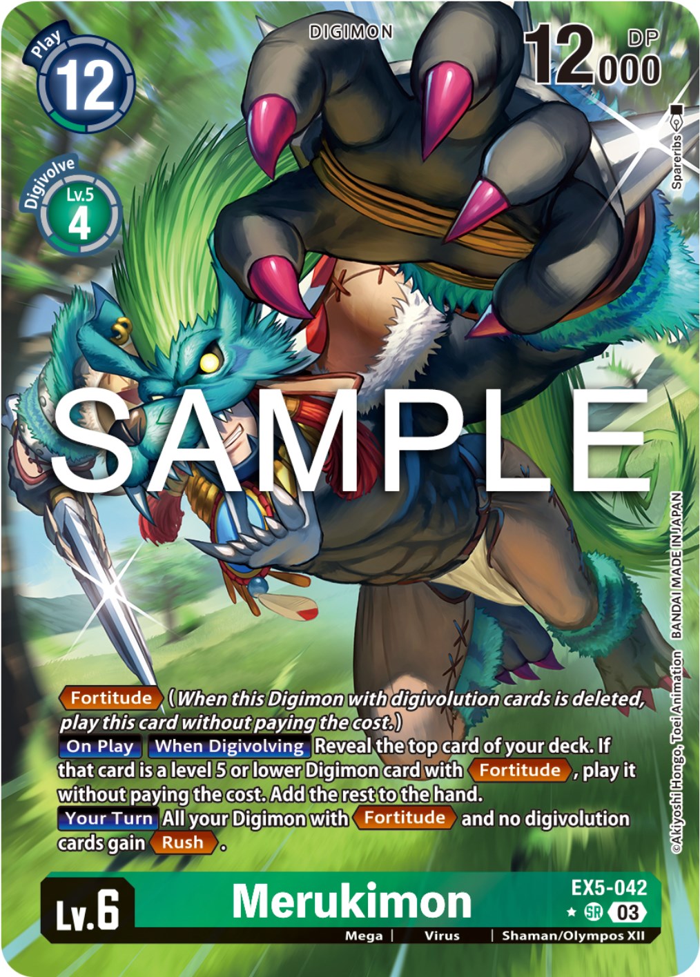 Merukimon [EX5-042] (Alternate Art) [Animal Colosseum] | The Time Vault CA