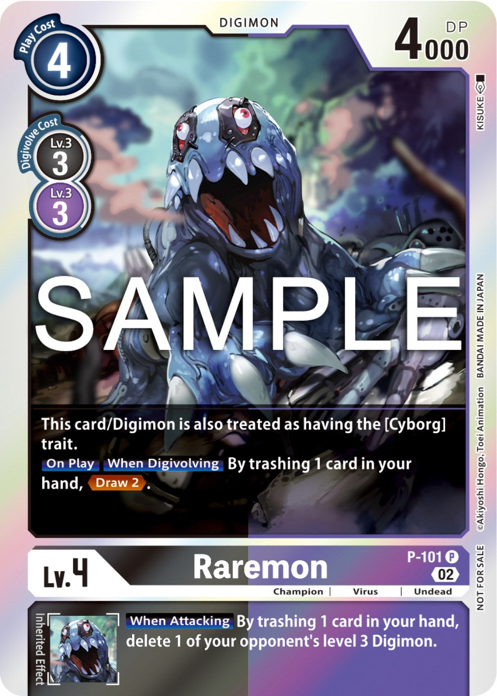 Raremon [P-101] (Limited Card Pack Ver.2) [Promotional Cards] | The Time Vault CA