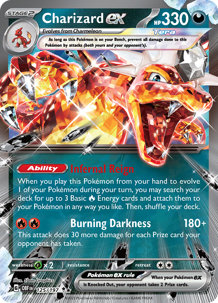 Charizard ex (125/197) [Scarlet & Violet: Obsidian Flames] | The Time Vault CA
