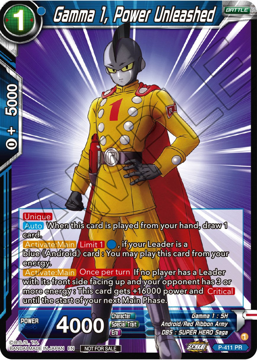 Gamma 1, Power Unleashed (Zenkai Series Tournament Pack Vol.1) (P-411) [Tournament Promotion Cards] | The Time Vault CA