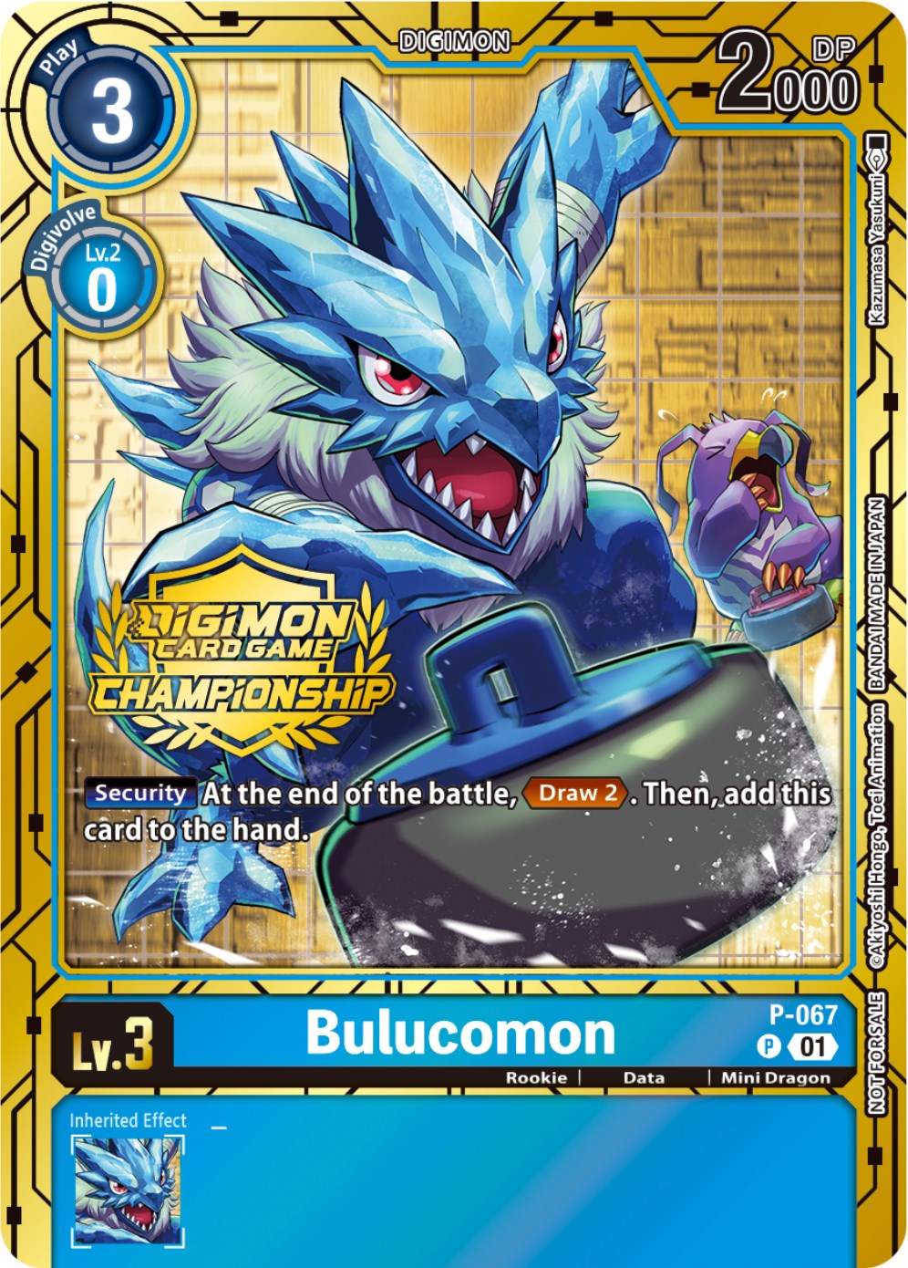 Bulucomon [P-067] (Championship 2023 Gold Card Set) [Promotional Cards] | The Time Vault CA