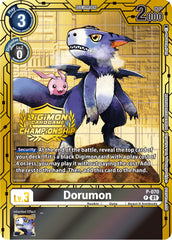 Dorumon [P-070] (Championship 2023 Gold Card Set) [Promotional Cards] | The Time Vault CA