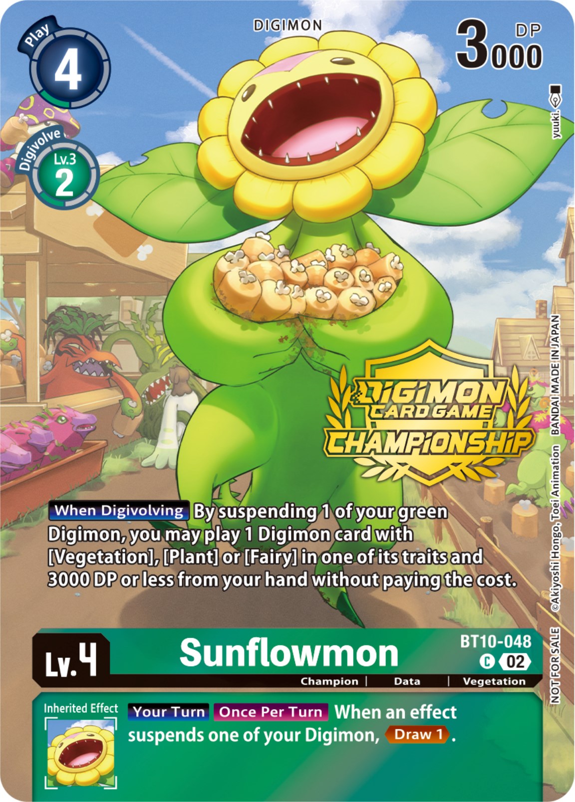 Sunflowmon [BT10-048] (Championship 2023 Tamers Pack) [Xros Encounter Promos] | The Time Vault CA