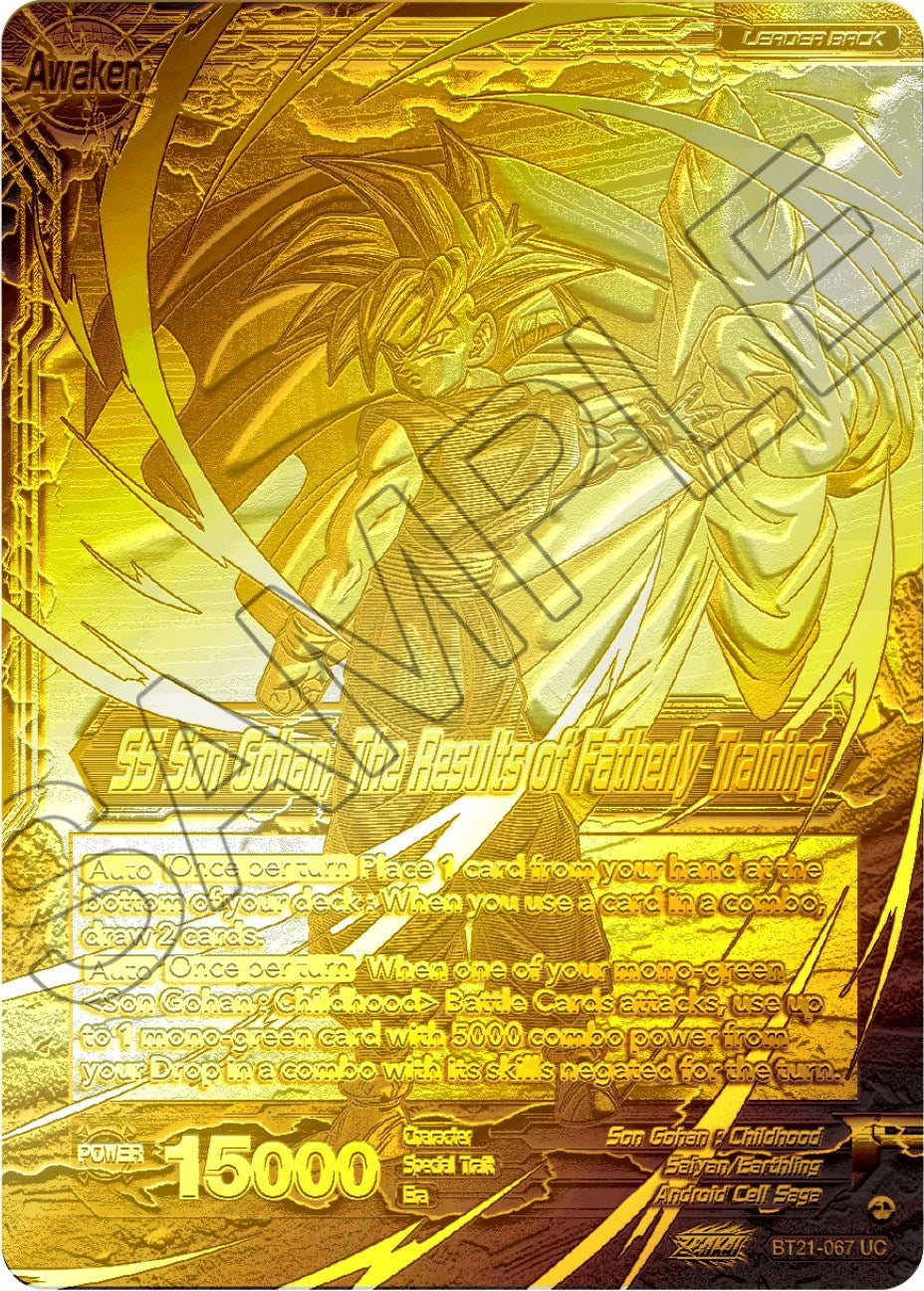 Son Gohan // SS Son Gohan, The Results of Fatherly Training (2023 Championship Finals) (Gold Metal Foil) (BT21-067) [Tournament Promotion Cards] | The Time Vault CA