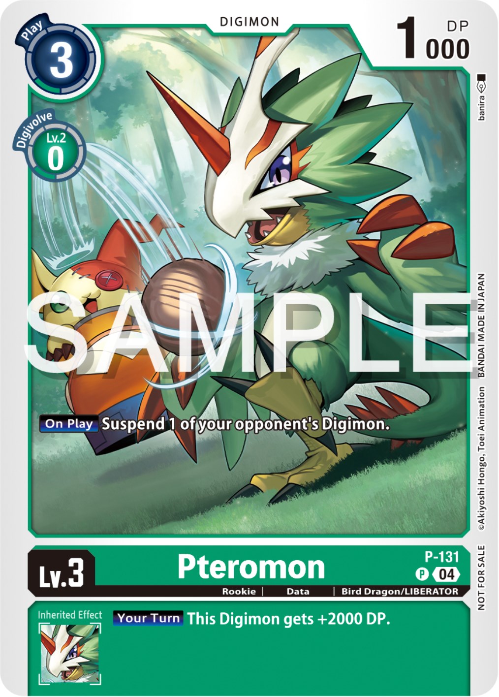 Pteromon [P-131] (Digimon Liberator Promotion Pack) [Promotional Cards] | The Time Vault CA