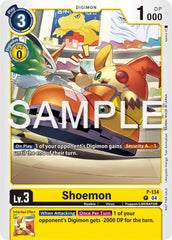 Shoemon [P-134] (Digimon Liberator Promotion Pack) [Promotional Cards] | The Time Vault CA