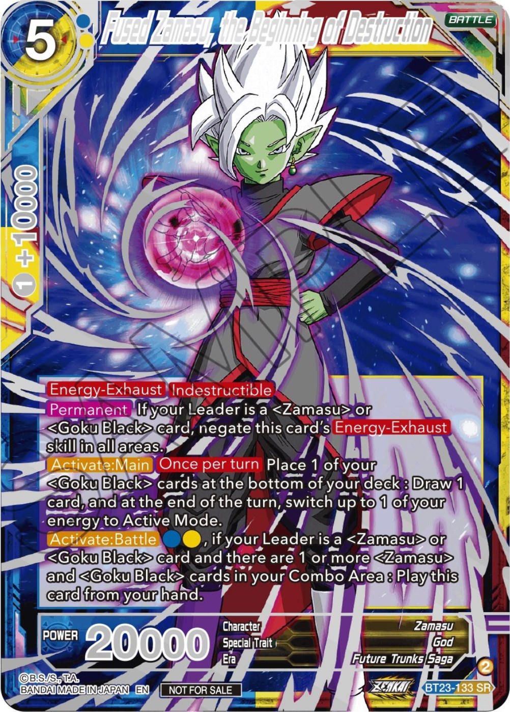 Fused Zamasu, the Beginning of Destruction (Championship 2023 Reward Alternate Art Card Set) (Holo) (BT23-133) [Tournament Promotion Cards] | The Time Vault CA