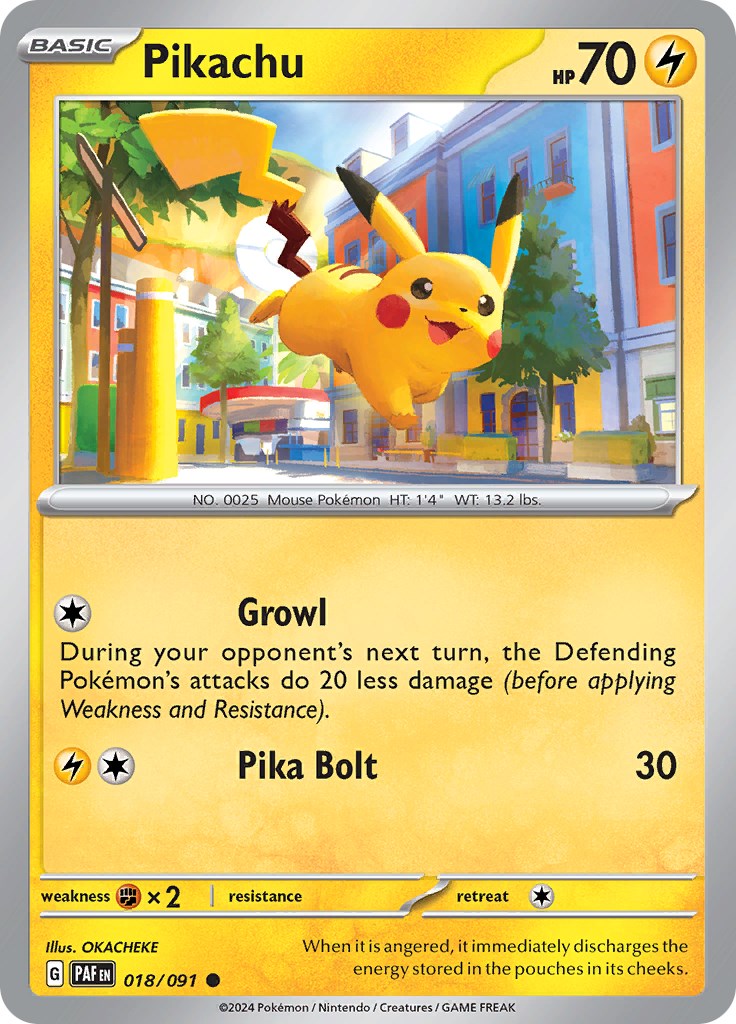 Pikachu (018/091) [Scarlet & Violet: Paldean Fates] | The Time Vault CA