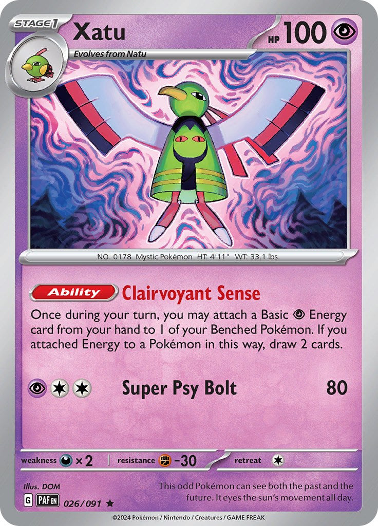 Xatu (026/091) [Scarlet & Violet: Paldean Fates] | The Time Vault CA