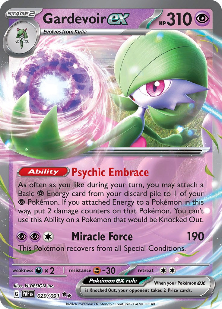 Gardevoir ex (029/091) [Scarlet & Violet: Paldean Fates] | The Time Vault CA