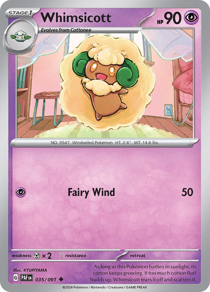 Whimsicott (035/091) [Scarlet & Violet: Paldean Fates] | The Time Vault CA