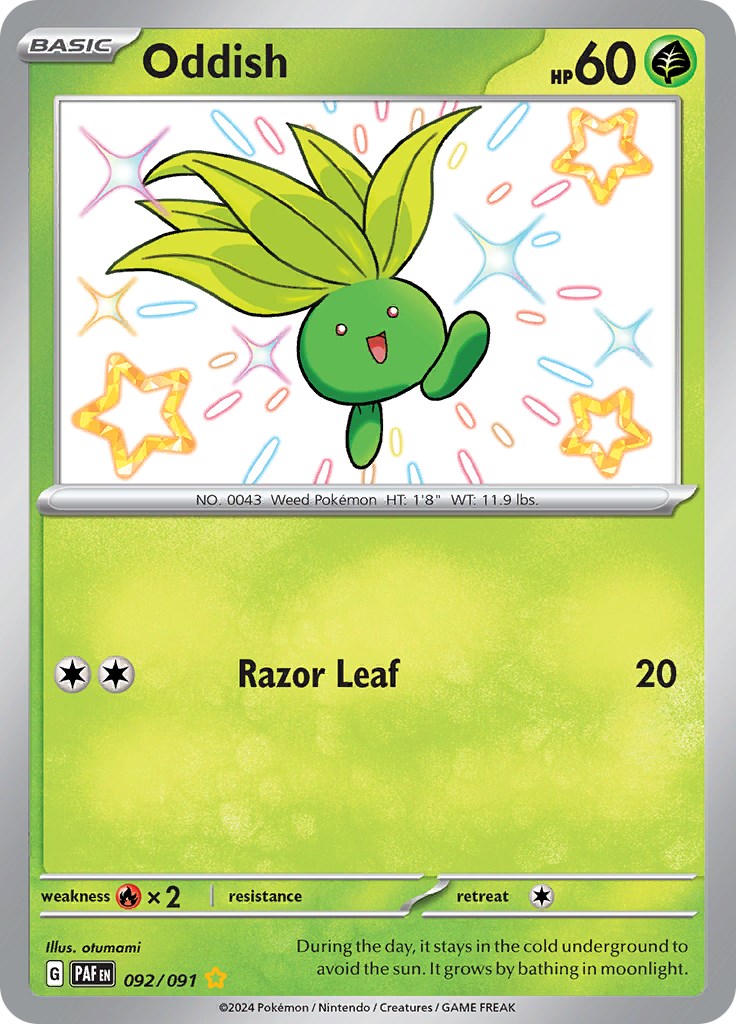 Oddish (092/091) [Scarlet & Violet: Paldean Fates] | The Time Vault CA