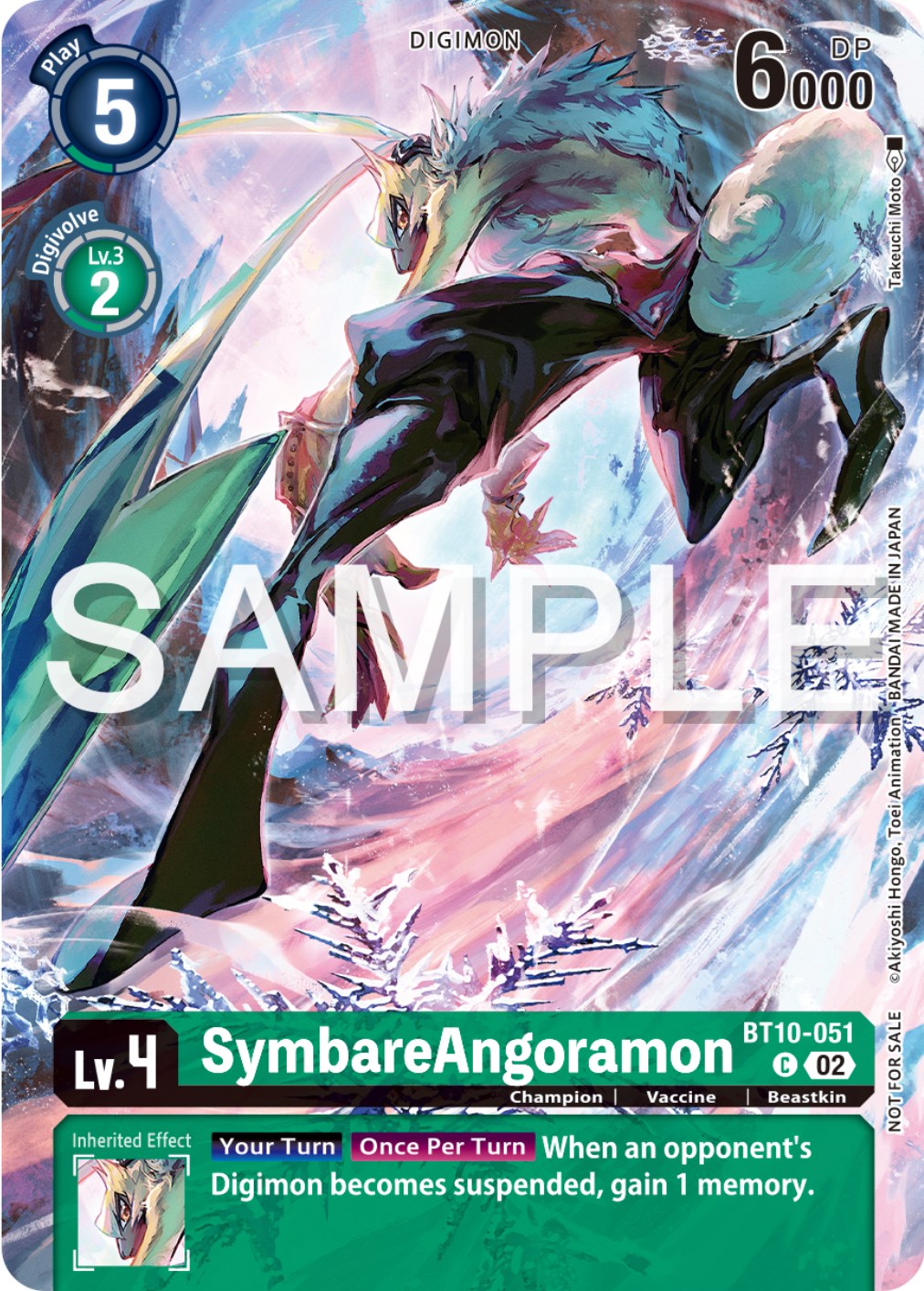 SymbareAngoramon [BT10-051] (Digimon Illustration Competition Pack 2023) [Xros Encounter Promos] | The Time Vault CA